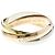 Anello Cartier Trinity in oro giallo rosa e bianco
