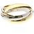 Anello Cartier Trinity in oro giallo rosa e bianco - vista 2