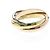 Anello Cartier Trinity in oro giallo rosa e bianco - vista 3