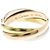 Anello Cartier Trinity in oro giallo rosa e bianco - vista 7