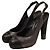 Chanel Slingbacks aus schwarzem Echtlizardleder