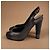 Chanel Slingbacks aus schwarzem Echtlizardleder - Ansicht 4