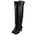 Botas mosqueteras Chanel de cuero negro