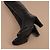 Botas mosqueteras Chanel de cuero negro - vista 12