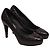 Chanel Matelassé Pumps aus schwarzem Leder