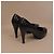 Chanel Matelassé Pumps aus schwarzem Leder - Ansicht 3