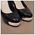 Chanel Schwarze Leder-Plateau-Pumps - Ansicht 12