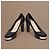 Chanel Schwarze Leder-Plateau-Pumps - Ansicht 4
