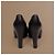 Chanel Schwarze Leder-Plateau-Pumps - Ansicht 8