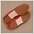 Chanel Ballerine in pelle rossa con Camelia - vista 19