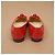 Chanel Ballerine in pelle rossa con Camelia - vista 7