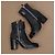 Botines Chanel en cuero y ante negro con puntera reforzada - vista 9