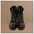 Chanel Runway Pocket Biker Combat Boots Schwarz Leder - Ansicht 4