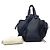 Bolso Hammock LOEWE Pequeño de piel de becerro granulada azul - vista 7