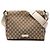 Borsa a tracolla Gucci in tela GG beige
