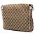 Borsa a tracolla Gucci in tela GG beige - vista 2