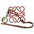 Portachiavi e ciondolo per borsa Anagram in pelle rosa LOEWE - vista 2