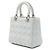 Dior White Medium Lambskin Cannage Lady Dior - vista 2