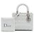 Dior White Medium Lambskin Cannage Lady Dior - vista 7