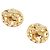 Orecchini a clip rotondi Chanel Gold CC placcati oro con strass - vista 4