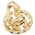 Orecchini a clip rotondi Chanel Gold CC placcati oro con strass - vista 7