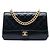 Chanel Black Paris Cosmopolite Medium Quilted Calfskin Straight Lined Flap