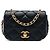 Chanel Black Mini Quilted Calfskin Nailed CC Flap