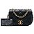 Chanel Black Mini Quilted Calfskin Nailed CC Flap - vista 6