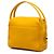 Borsa Dior in pelle gialla con logo CD - vista 2
