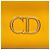 Borsa Dior in pelle gialla con logo CD - vista 5