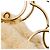 Céline Borsa Celine Beige Shearling Triomphe Frame - vista 5