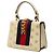 Borsa Gucci White Mini Calfskin Bee Star Web Sylvie Top Handle Bag - vista 2