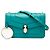 Bulgari Bvlgari Serpenti Forever Chain Crossbody in vitello blu - vista 7