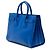 Autre Marque Saint Laurent Blue Small Leather Sac De Jour Satchel - vista 2