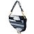 Borsa Saddle Dior in tela blu ricamata tie dye - vista 2