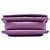 Chanel Mini Quilted Shiny Lambskin Button On Top Flap Viola - vista 3