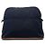 Hermès Blue Toile Bolide Trousse De Voyage Pouch GM