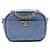 Borsa Camera Chanel Blue Small Quilted Metallic Goatskin Casual Trip