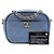 Borsa Camera Chanel Blue Small Quilted Metallic Goatskin Casual Trip - vista 7