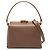 Bamboo Borsa Satchel Gucci in pelle di vitello martellata marrone con bambù