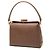 Bamboo Borsa Satchel Gucci in pelle di vitello martellata marrone con bambù - vista 2