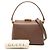 Bamboo Borsa Satchel Gucci in pelle di vitello martellata marrone con bambù - vista 7