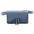 Pouch cintura Saddle Dior in pelle di vitello grana blu