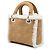 Lady Dior Mini in camoscio Cannage marrone con rifiniture in shearling - vista 2
