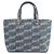 Balenciaga Borsa Tote East West Small BB Monogram in denim blu