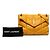 Autre Marque Saint Laurent LouLou Puffer Schultertasche aus gelbem gestepptem Lammleder mit Monogramm Medium - Ansicht 6