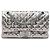 Chanel Silver Quilted Mirror Calfskin and Suede Reissue 2.55 Double Flap 225
