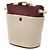 Picca borsa secchiello Chloé in tela beige - vista 2