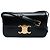 Céline Borsa a spalla Celine Claude in pelle di vitello lucida nera Triomphe