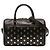 Autre Marque Bolso Classic Duffle Satchel Baby de piel negra con tachuelas de Saint Laurent